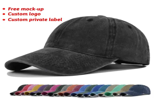 Blank Classic Belt Snapback Hats Smooth Washed Custom 3d Embroidery Logo Vintage Foldable Sport Retro Baseball Gym Hats for Men