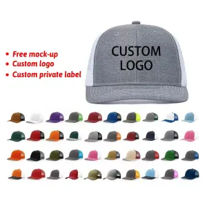 Richardson 112 Outdoor Trucker Hat Fitted Snapback Design Embroidery Patch Logo Green Mesh Baseball Cap for Hip Hop Beach Wear