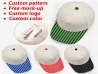Custom Embroidered Text Hat, Striped Brim Vintage Trucker Hat, Personalized Retro Baseball Cap, Custom Name Cap Game Day Gift