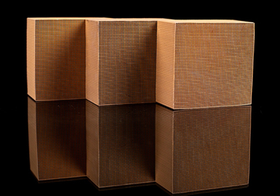 Honeycomb Structured Sulfur Resistant Catalyst for Exhaust Gas Control