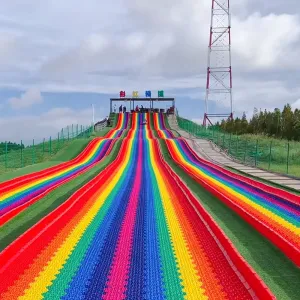 Security Entertainment Parent-child Interaction rainbow Dry Slope rainbow Slide Roller Yellow