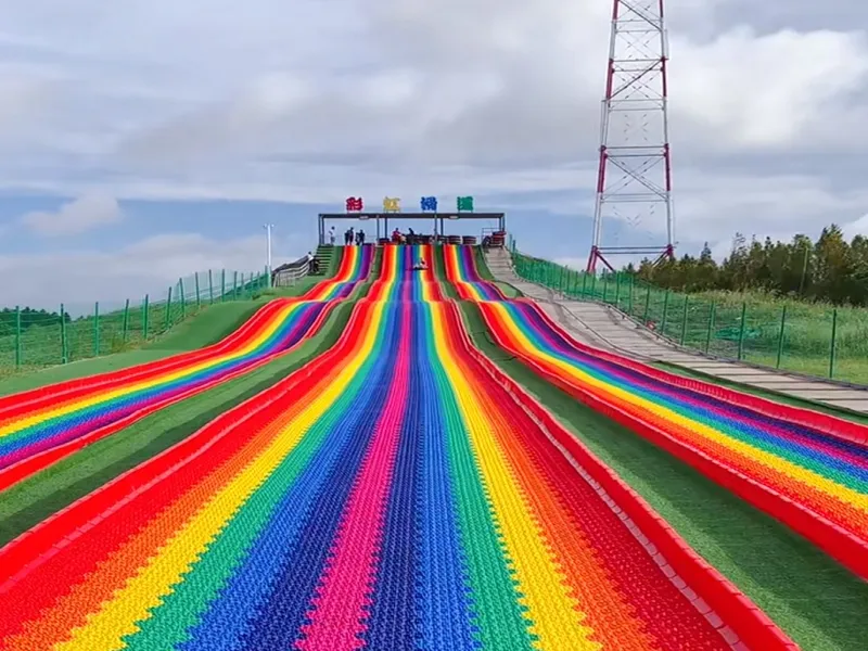 Security Entertainment Parent-child Interaction rainbow Dry Slope rainbow Slide Roller Yellow