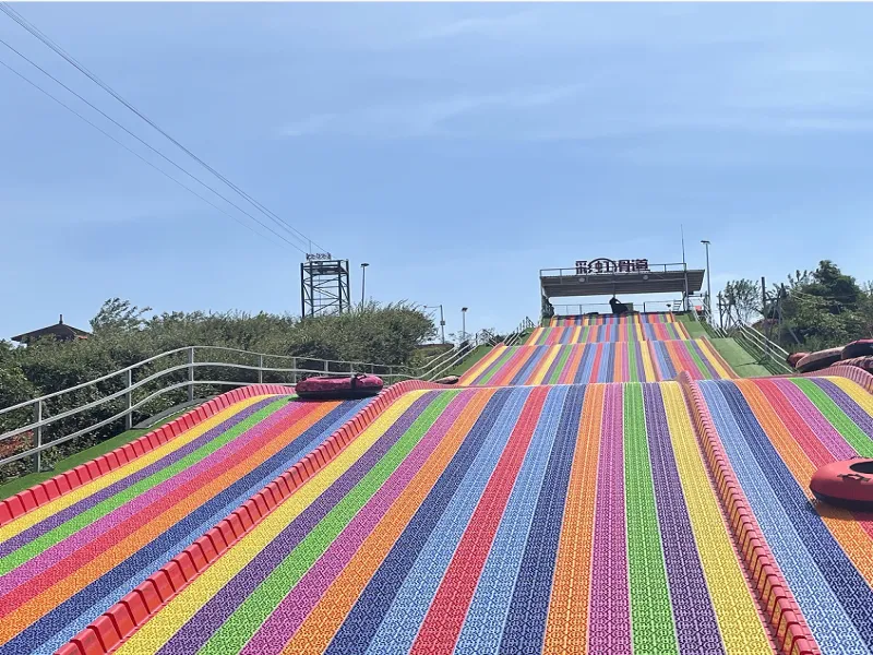 Entertainment Security ODM&OEM Playground Double rainbow Slide Rollers Slides for Outdoor