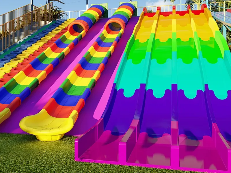 Outdoor Playground Parent-child Interaction Amusement Park Customized Plastic Slide World Park Slides