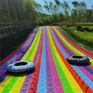 Outdoor Slide Entertainment Amusement Equipment Colorful Slide rainbow Slide Wenzhou