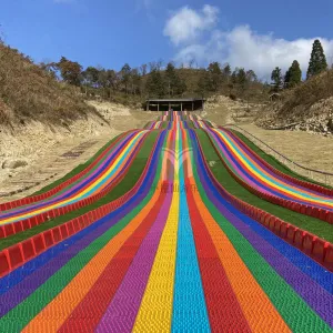 Hot Sale Factory Price Outdoor Amusement Equipment Colourful Dry Snow Slide Dry Slides for Sale