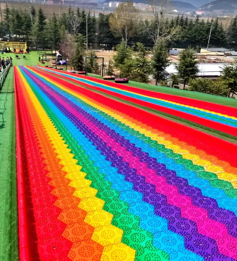 Parent-child Interaction Security Entertainment Customized Playground rainbow Slide Castle