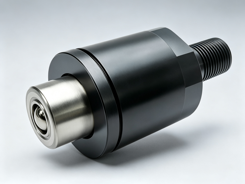 Roll end bearing support