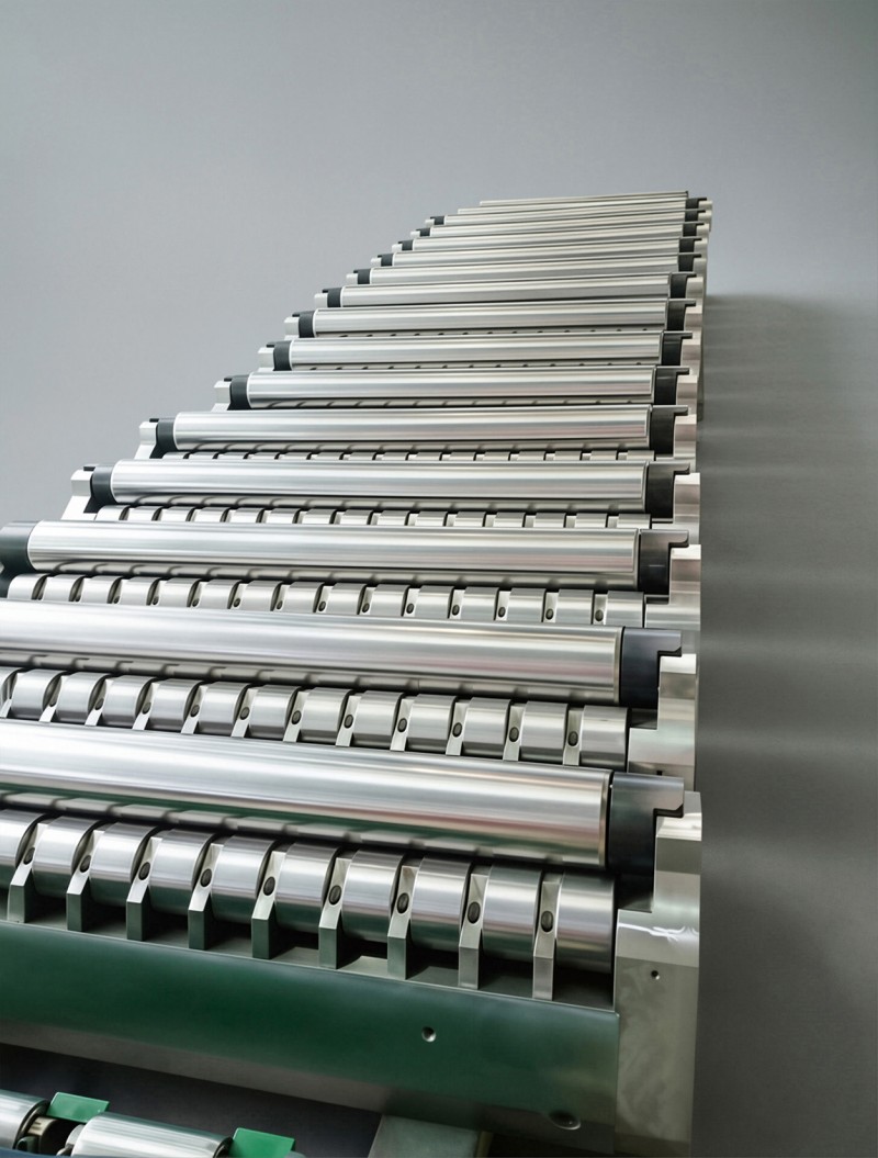 eighteen-high mill lateral support roller assembly structure
