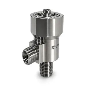High pressure angle safety valve