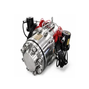Pneumatically controlled double acting coaxial valve for gas turbines