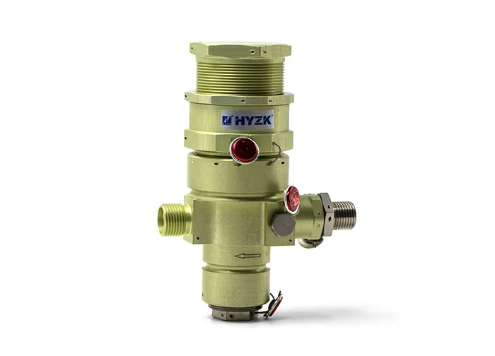 High pressure gas pressure reducing valve (35MPa) for rocket engine control system