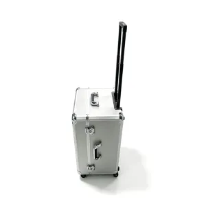 Custom Silver Trolley Aluminum Flight Case
