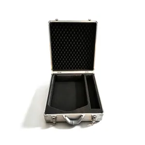 Silver Aluminum Equipment Case with Custom Foam Interior