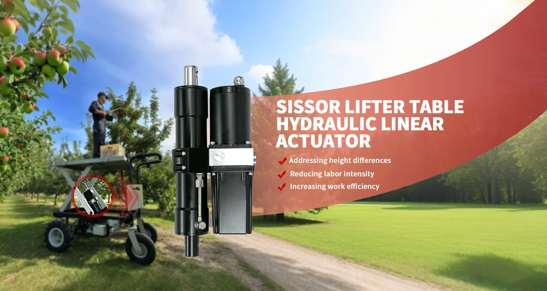 sissor lifter table  hydraulic linear  actuator