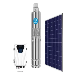 3 inch 24V DCQG Big Height Small Flow Solar Screw Pumps for Domestic Borehole
