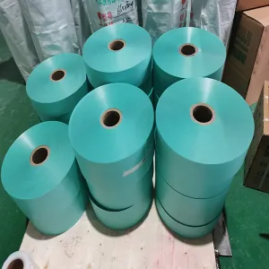 Polyester film and polyester fiber nonwoven composite material (DMD-F6641)