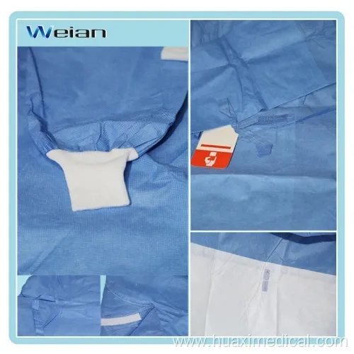 Disposable standard surgical gown