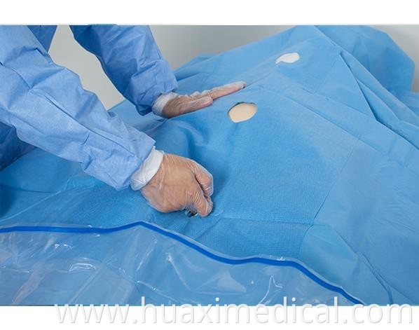 Disposable Non-woven Surgery Angiography Pack Surgical Drape