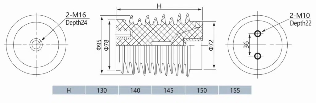 ZJ102-12 Capacitive Voltage Sensor
