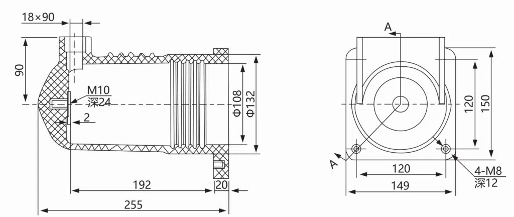 Two Holes Contact Box