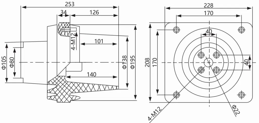 Contact Box for KYN cabinets