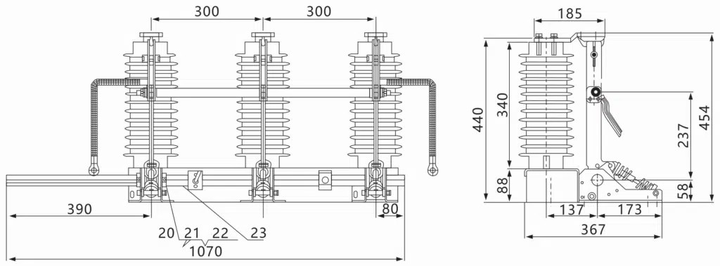 High Voltage Indoor AC Disconnect Switch