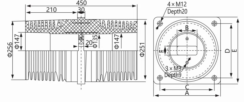  Feed-through Sleeve Wall Bushing