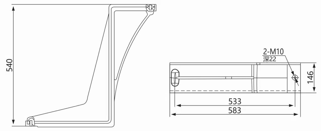 High Voltage Electrical Insulator Baffle Plate
