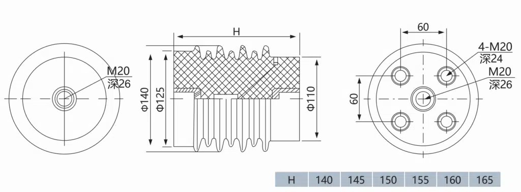 High Voltage Insulator Capacitive Sensor