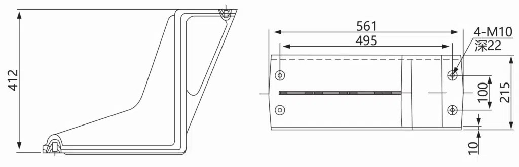 High Voltage Insulation Red Epoxy Resin Baffle Plate