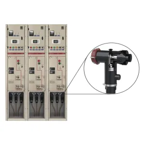 Temperature measurement device for ring main unit plug