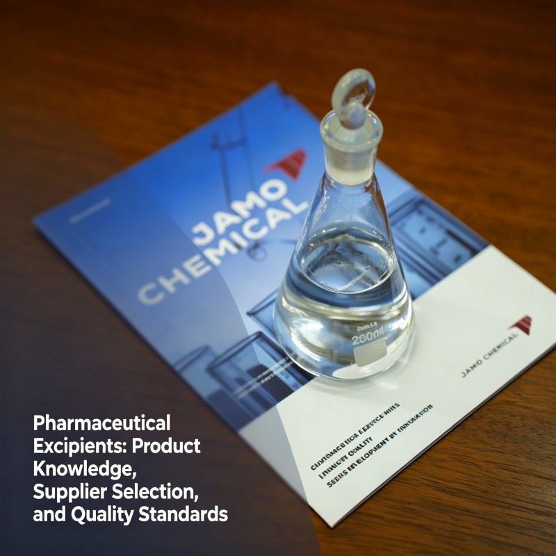 Pharmaceutical Excipients: Product Knowledge, Supplier Selection, and Quality Standards