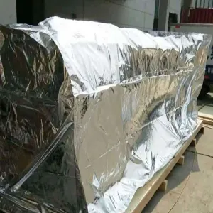 Seaworthy wooden crate and aluminum foil vacuum packaging solutions for precision equipment