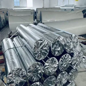 Waterproof aluminized woven membrane is used for equipment transportation and storage protection