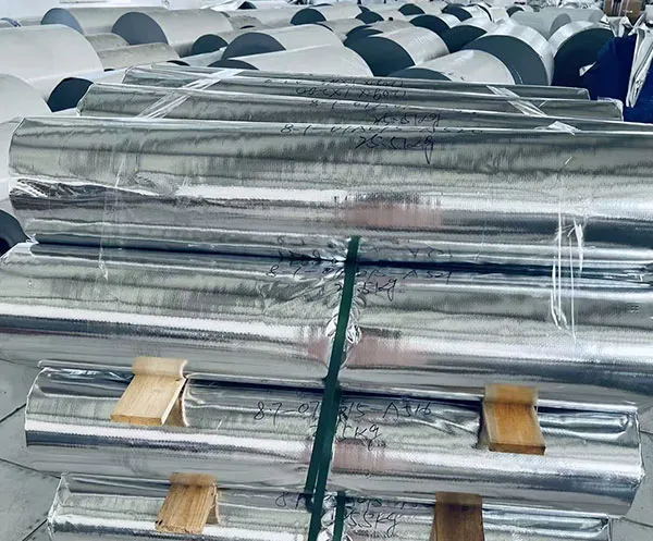 High-strength rust-proof aluminized woven membrane for long-term protection of metal parts