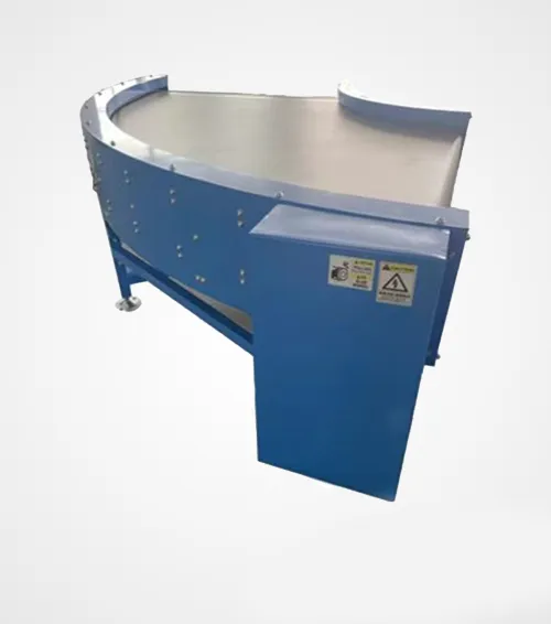 Turning belt conveyor