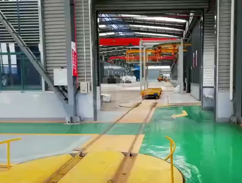 Paint line for steel casting