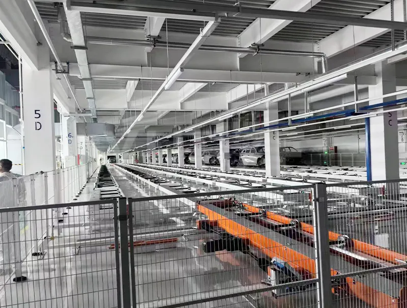 Automated roller conveyor line