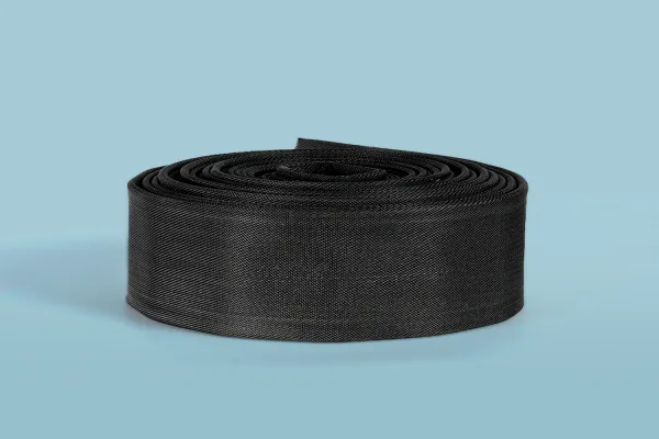 Black braided hose production