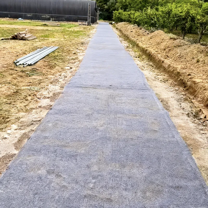 Rapid-hardening, cost-effective, tough, traffic-resistant road construction concrete canvas