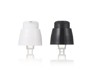 Cream PP Pump Black Full Cap Liquid Dispenser Pump Cosmetic Packaging Bottle