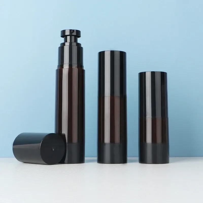 50ml 80ml Tea Brown Plastic Bottles Skin Care Serums Face Masks