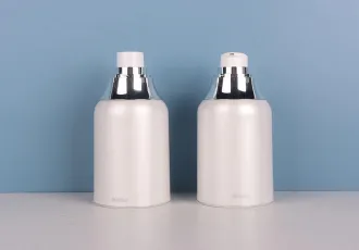 Pearl White and Silvery AS Airless Cosmetic Bottle