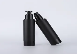 Matte Black Frost 15-200ML Travel Size Vacuum Airless Bottle 