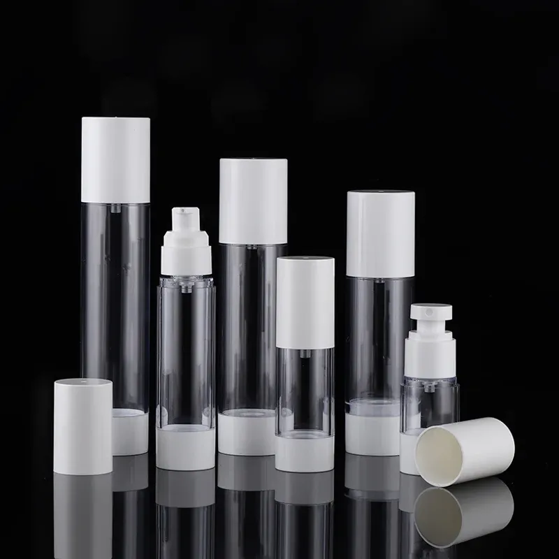 15ml 30ml 50ml Transparent Vacuum Pump Airless Bottle