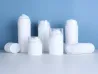 White PP Shoulder Vacuum Lotion Dispensing Bottle