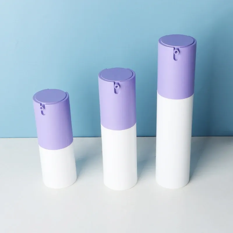 Purple U Shape Pump Sprayer Travel Lotion Cosmetic Dispensing Bottle Set