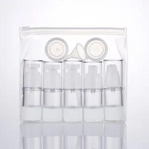 Clear Refillable Cosmetic Travel Bottle Kit AS PP Travel Containers Set for Skincare Toiletries
