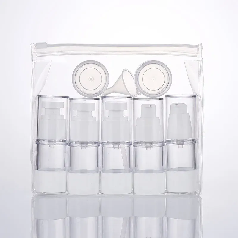 Clear Refillable Cosmetic Travel Bottle Kit AS PP Travel Containers Set for Skincare Toiletries